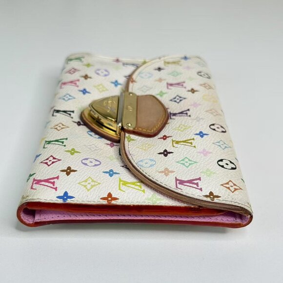 Louis Vuitton White Multicolor Wallet with Colorful Monogram Design - Picture 3 of 7